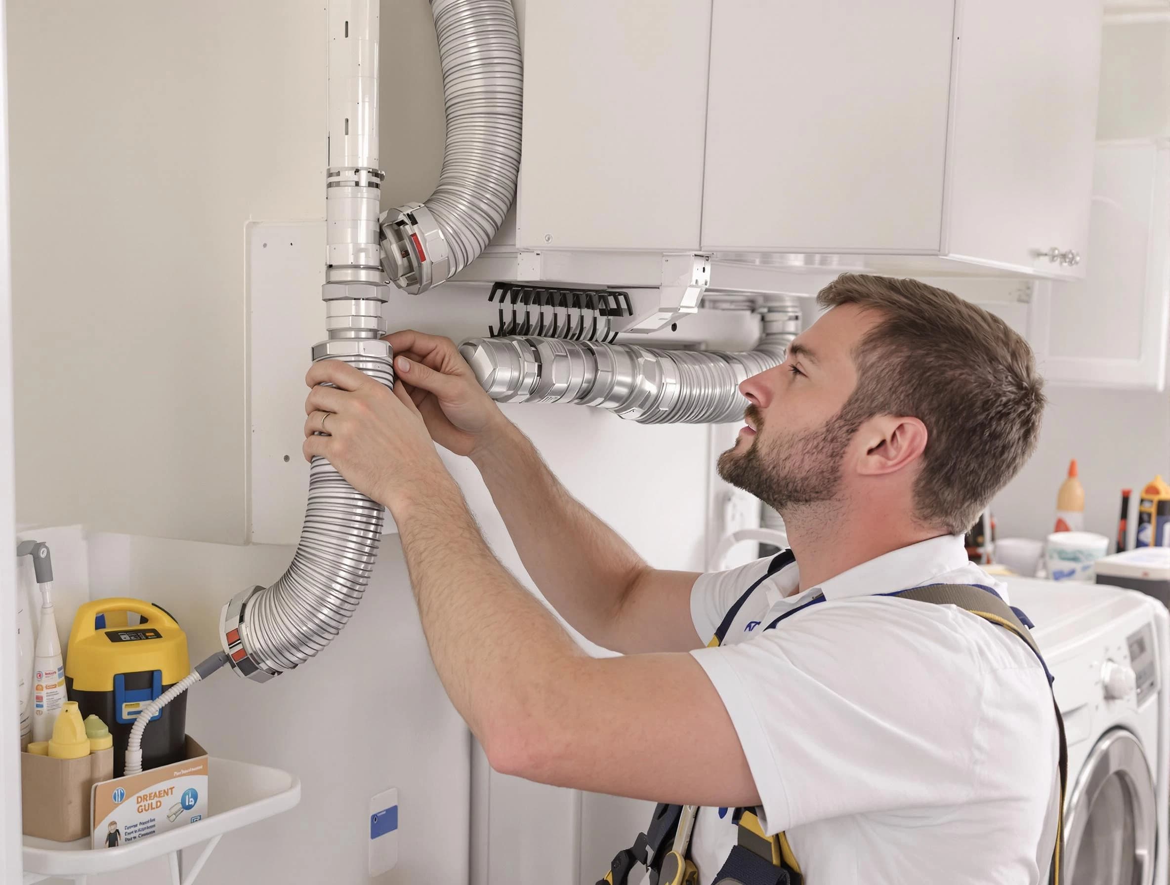 Professional dryer vent repair and installation by Chelmsford Dryer Vent Cleaning in Chelmsford