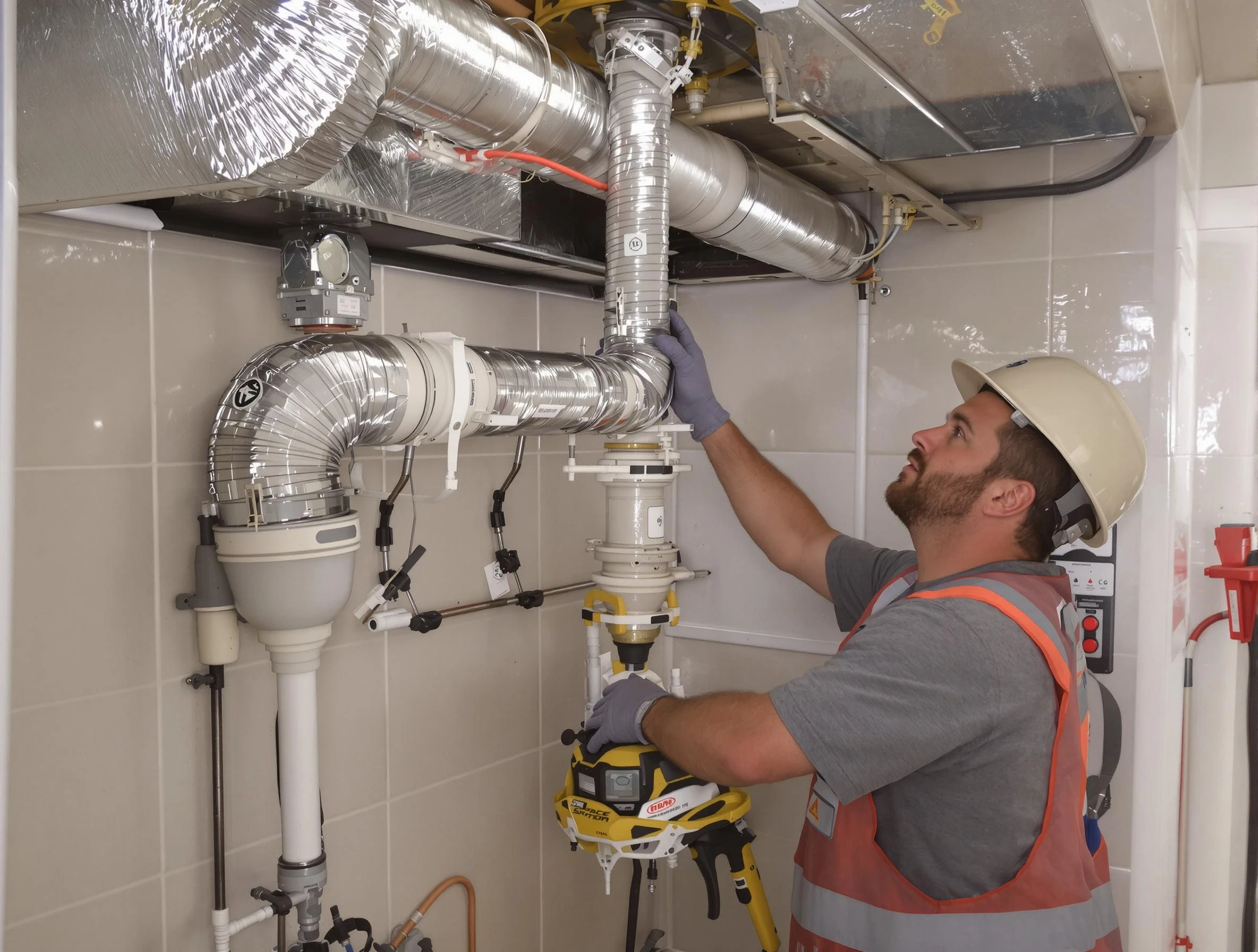 Chelmsford Dryer Vent Cleaning expert performing professional dryer vent repair and installation in Chelmsford